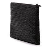 Large Nappa Intrecciato Flat Zip Biletto Pouch